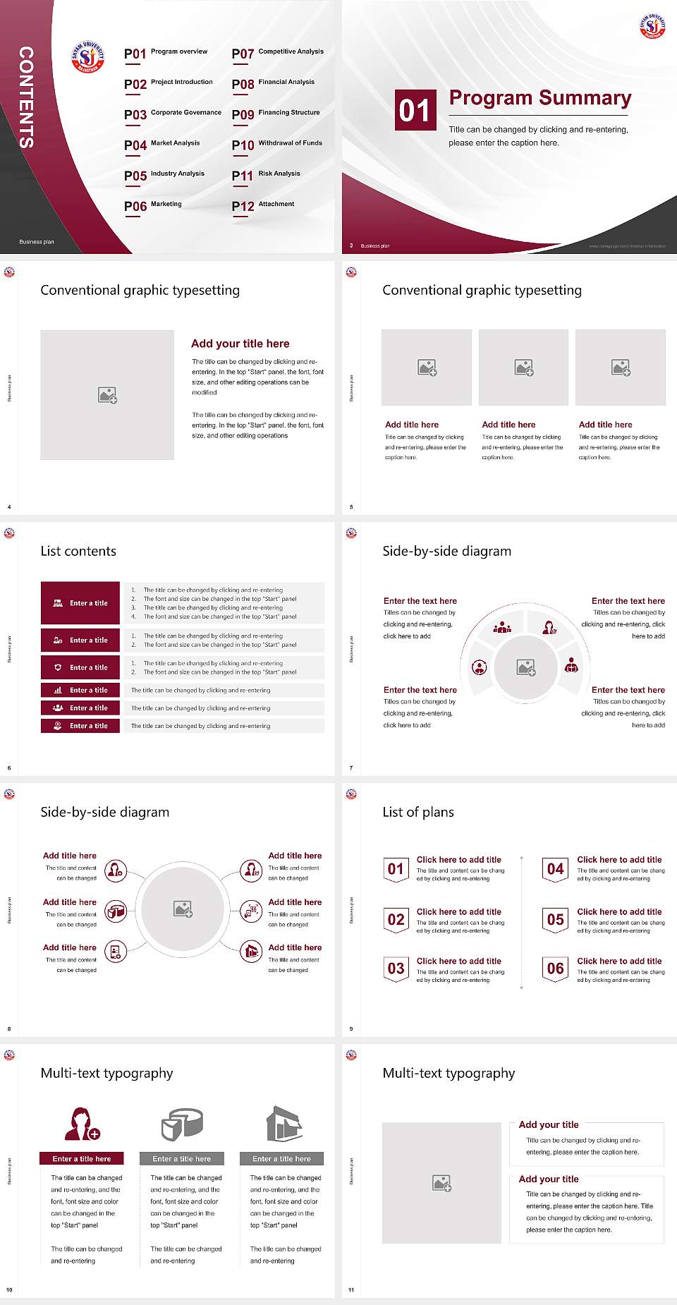 Shyam University Competition/Entrepreneurship Contest PPT Template4:3 ratio PPT effect preview image2