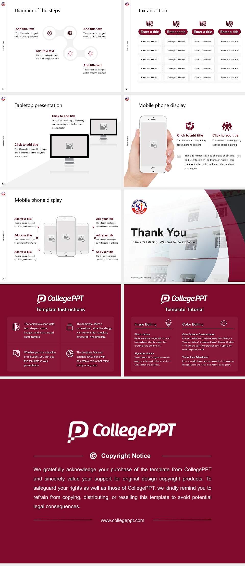 Shyam University Competition/Entrepreneurship Contest PPT Template4:3 ratio PPT effect preview image9