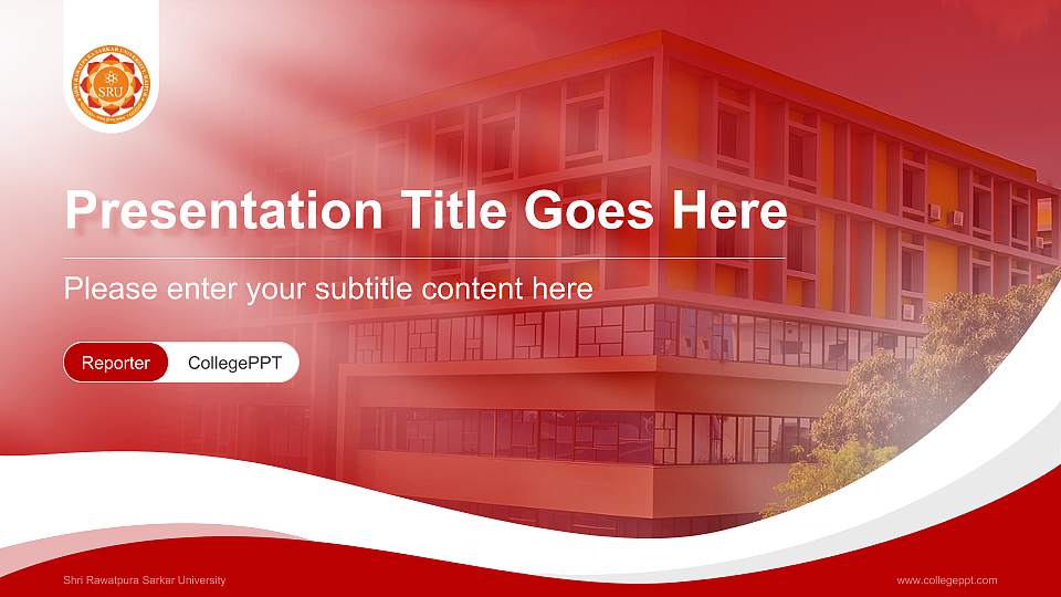 Shri Rawatpura Sarkar University Lecture Sharing and Networking Event PPT Template16:9 ratio PPT effect preview image