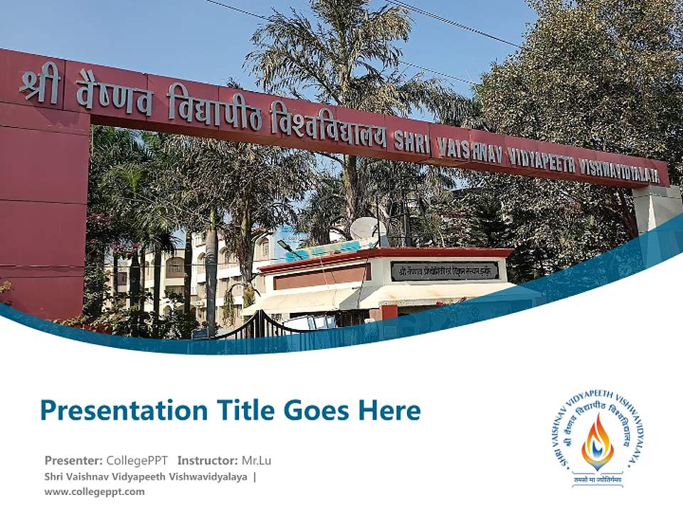 Shri Vaishnav Vidyapeeth Vishwavidyalaya Course/Courseware Creation PPT Template4:3 ratio PPT effect preview image5