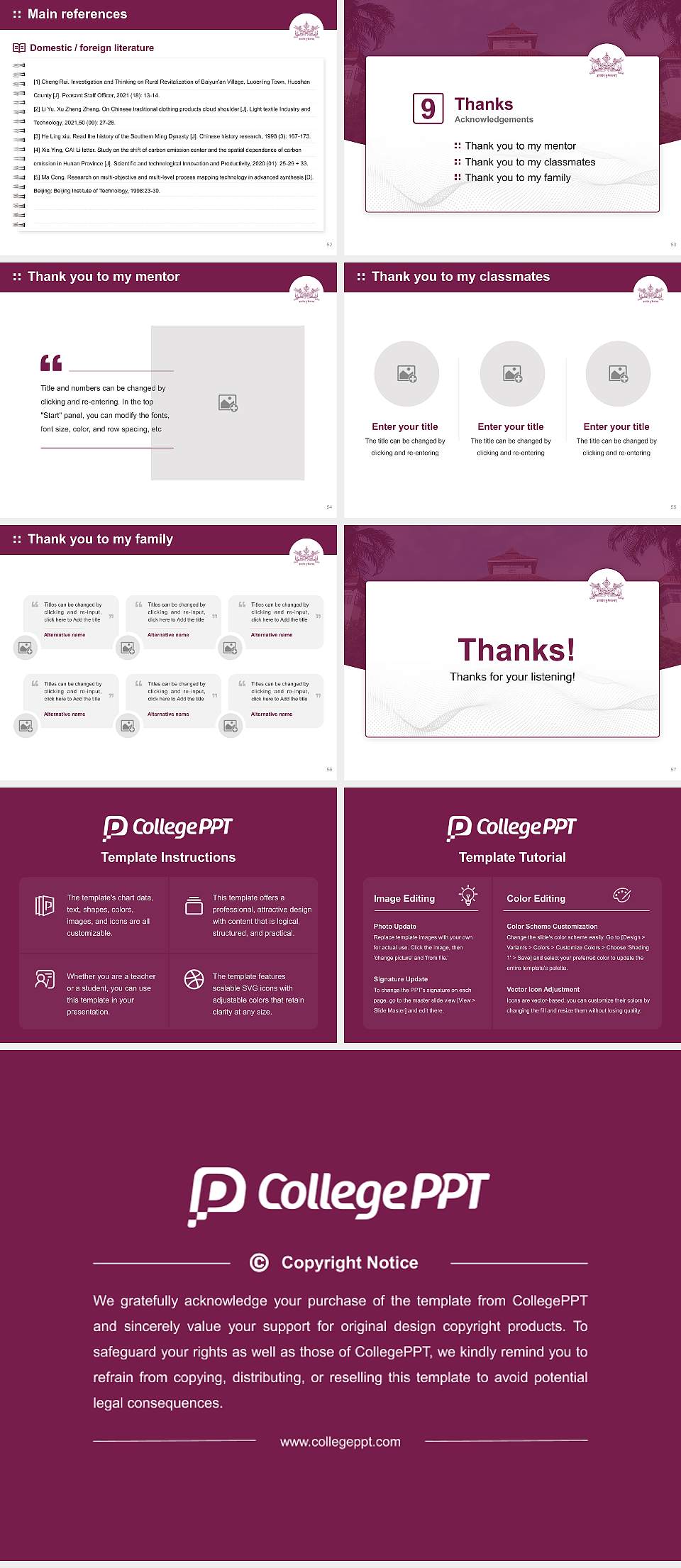 Sree Sankaracharya University of Sanskrit Graduation Thesis Defense PPT Template4:3 ratio PPT effect preview image7