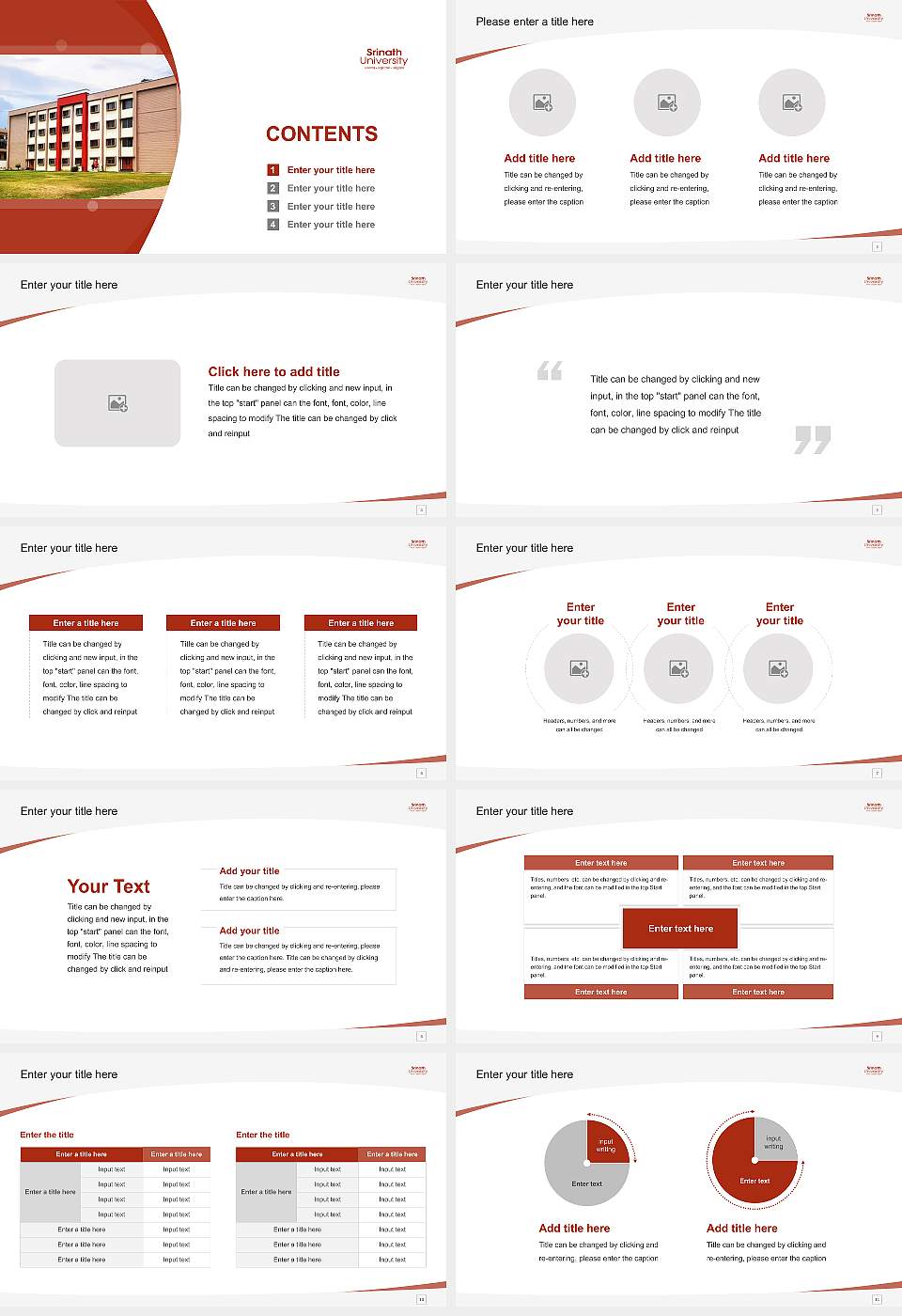 Srinath University Course/Courseware Creation PPT Template16:9 ratio PPT effect preview image2
