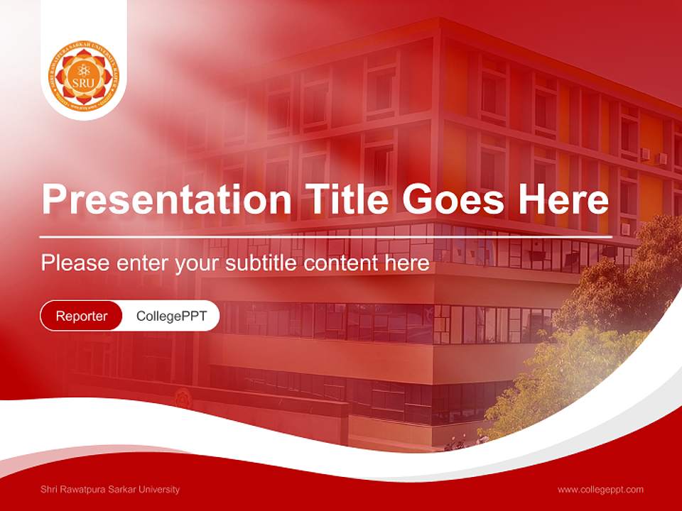 Shri Rawatpura Sarkar University Lecture Sharing and Networking Event PPT Template4:3 ratio PPT effect preview image4