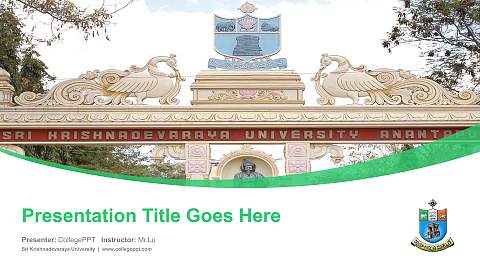 Sri Krishnadevaraya University Course/Courseware Creation PPT Template