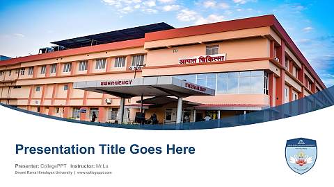 Swami Rama Himalayan University Course/Courseware Creation PPT Template