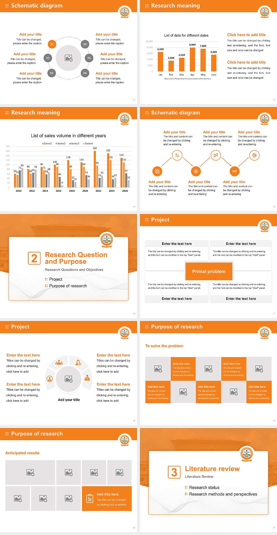 Shri Govind Guru University Graduation Thesis Defense PPT Template4:3 ratio PPT effect preview image3