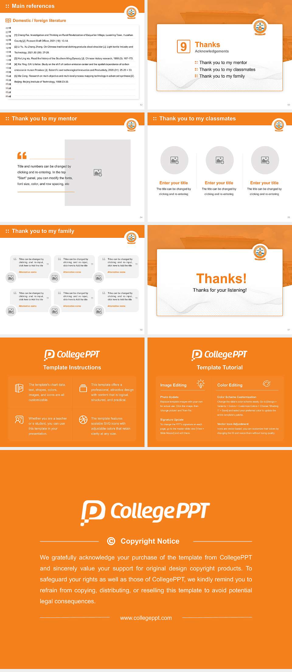 Shri Govind Guru University Graduation Thesis Defense PPT Template4:3 ratio PPT effect preview image7