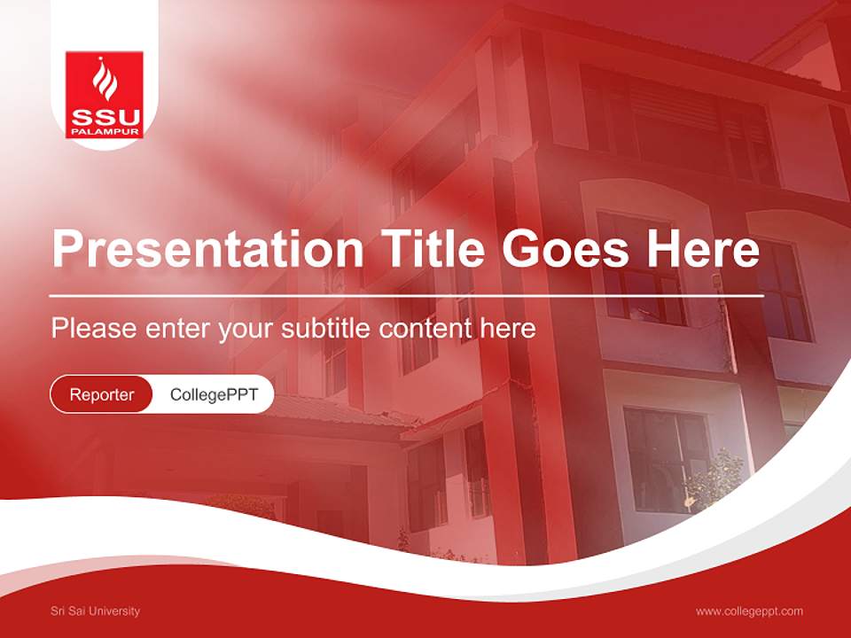 Sri Sai University Lecture Sharing and Networking Event PPT Template4:3 ratio PPT effect preview image4