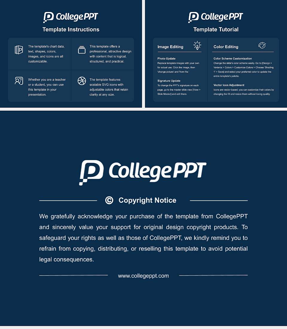 St. Joseph ‘s University Course/Courseware Creation PPT Template4:3 ratio PPT effect preview image5