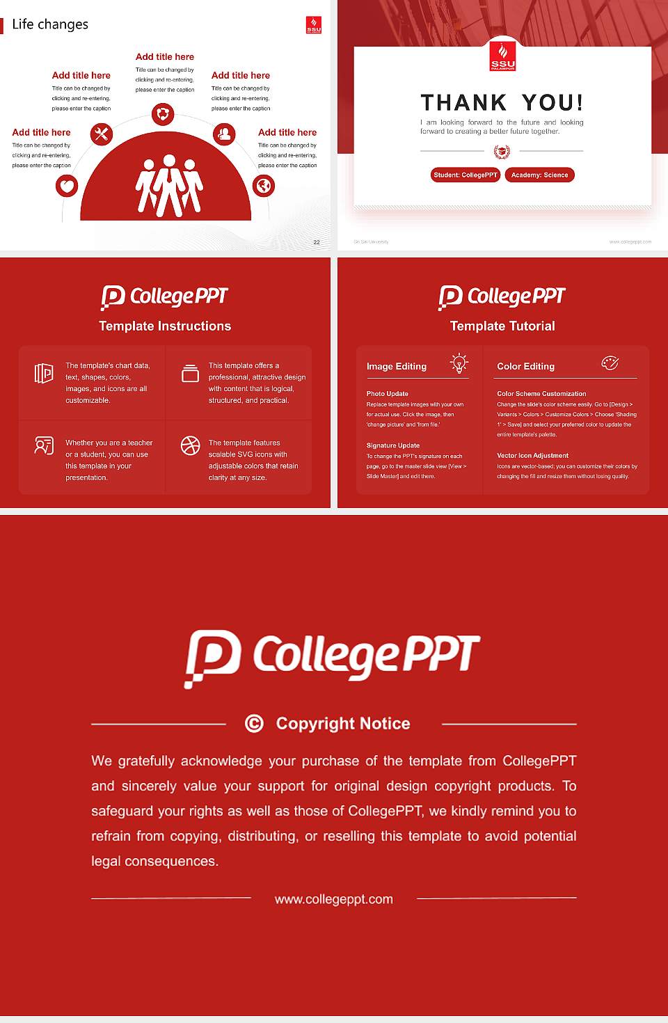 Sri Sai University National Scholarship Defense PPT Template4:3 ratio PPT effect preview image4