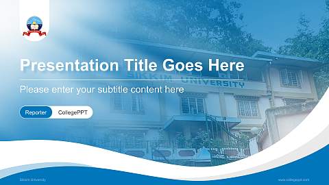 Sikkim University Lecture Sharing and Networking Event PPT Template