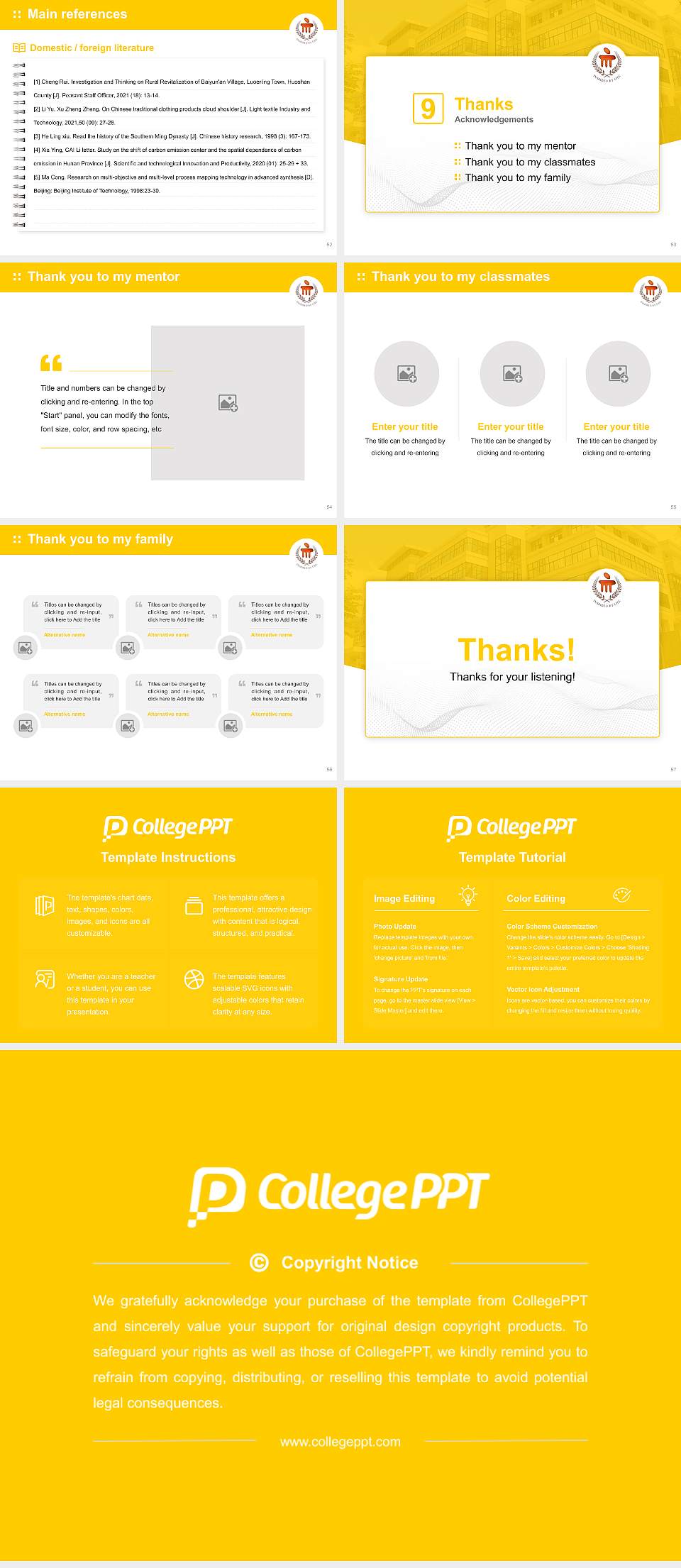 Sikkim Manipal University Graduation Thesis Defense PPT Template4:3 ratio PPT effect preview image7