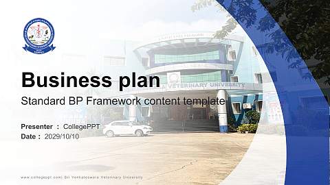 Sri Venkateswara Veterinary University Competition/Entrepreneurship Contest PPT Template