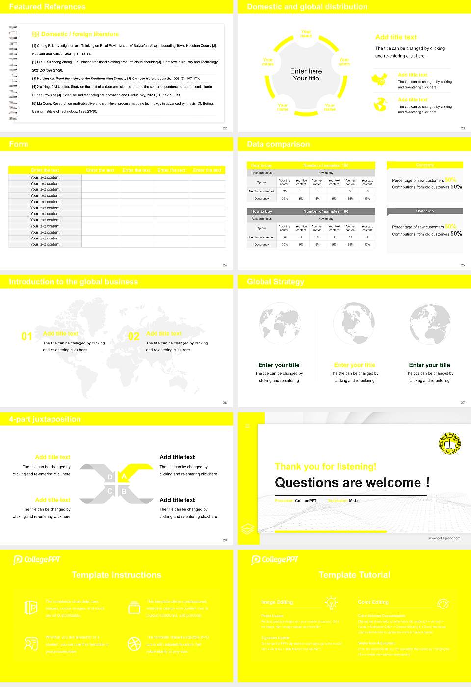 Sidho-Kanho-Birsha University Thesis Proposal/Graduation Defense PPT Template16:9 ratio PPT effect preview image4