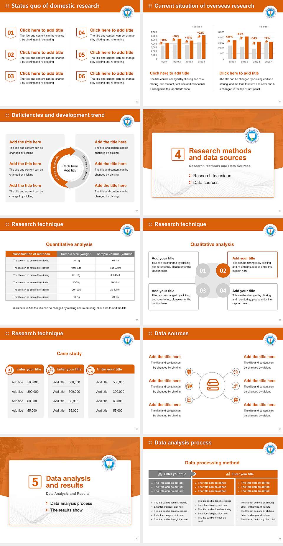 Sri Venkateswara Vedic University Graduation Thesis Defense PPT Template4:3 ratio PPT effect preview image4