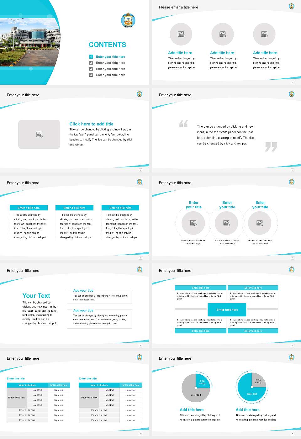 Sri Balaji Vidyapeeth Course/Courseware Creation PPT Template16:9 ratio PPT effect preview image2