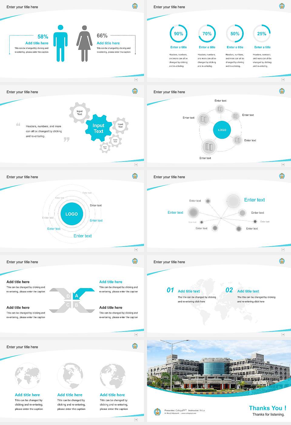 Sri Balaji Vidyapeeth Course/Courseware Creation PPT Template16:9 ratio PPT effect preview image4