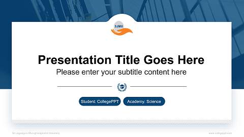 Sri Jagadguru Murugharajendra University National Scholarship Defense PPT Template