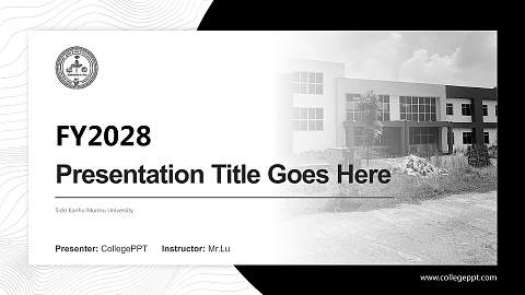 Sido Kanhu Murmu University Academic Presentation/Research Findings Report PPT Template