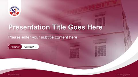 Shyam University Lecture Sharing and Networking Event PPT Template