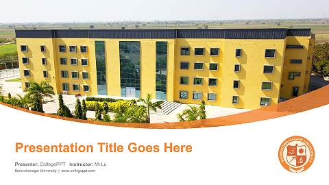 Surendranagar University Course/Courseware Creation PPT Template