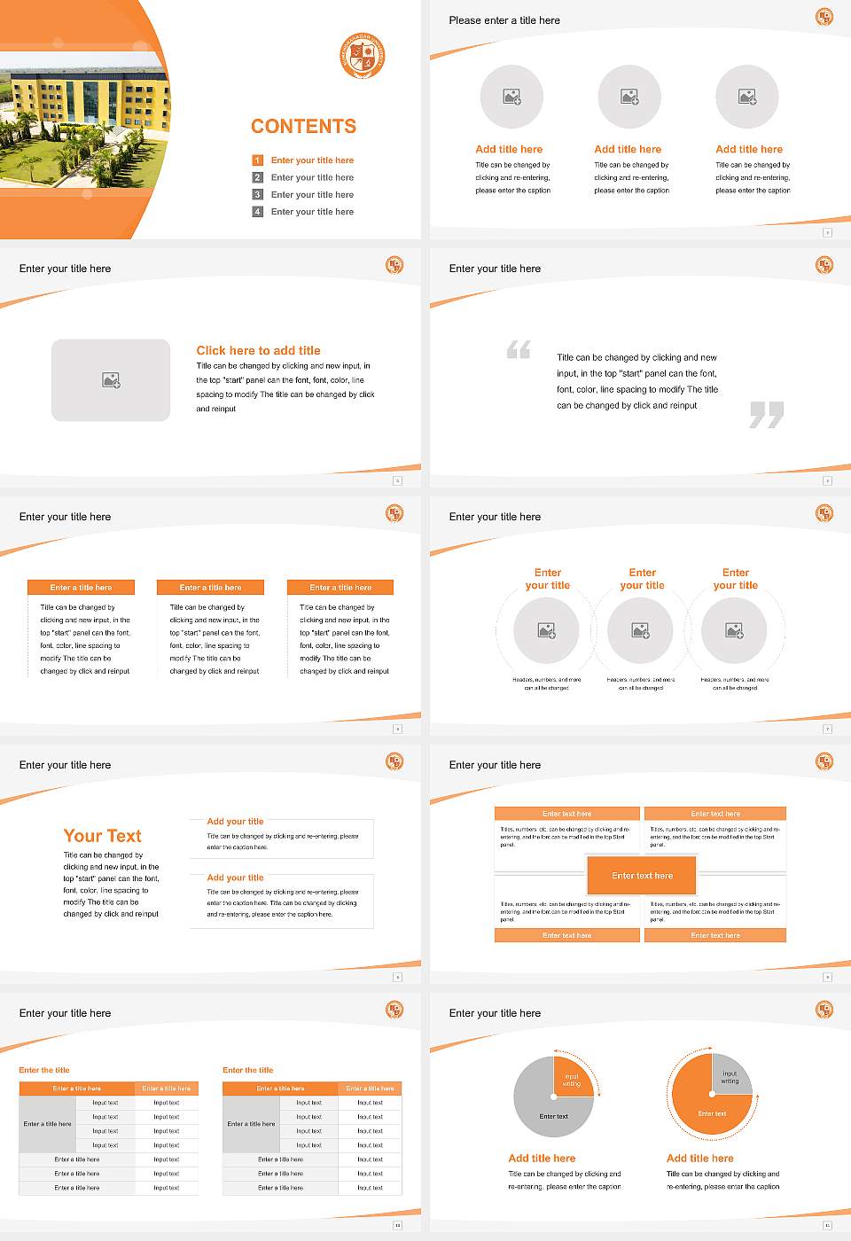 Surendranagar University Course/Courseware Creation PPT Template16:9 ratio PPT effect preview image2