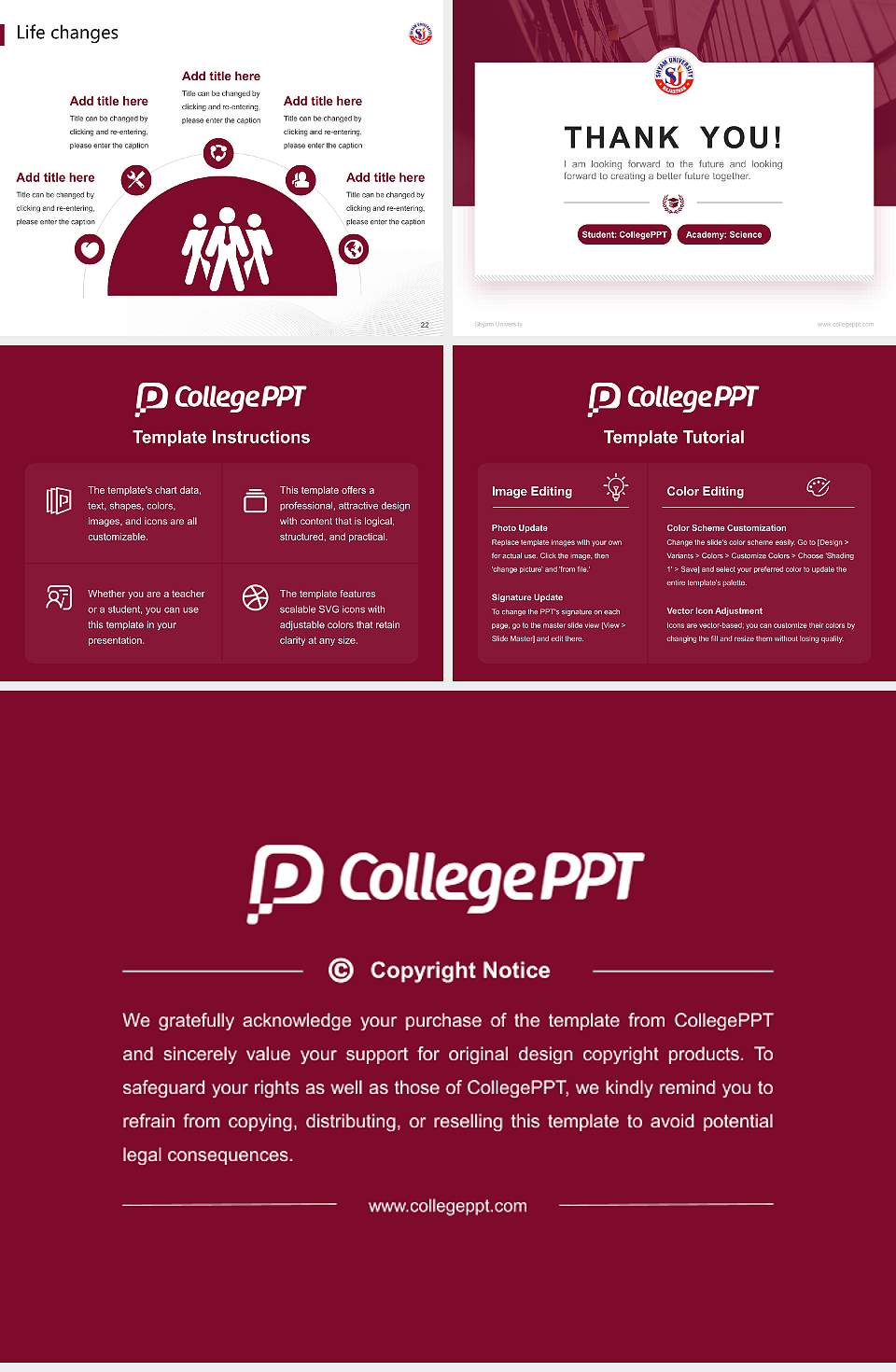 Shyam University National Scholarship Defense PPT Template4:3 ratio PPT effect preview image4