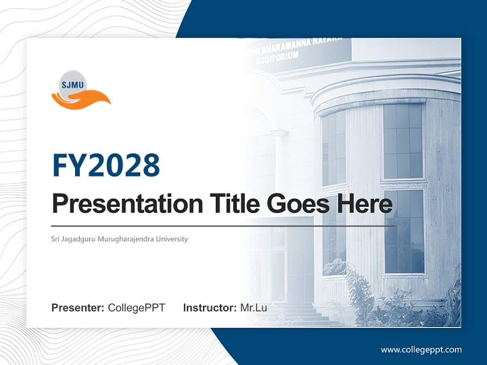 Sri Jagadguru Murugharajendra University Academic Presentation/Research Findings Report PPT Template4:3 ratio PPT effect preview image5