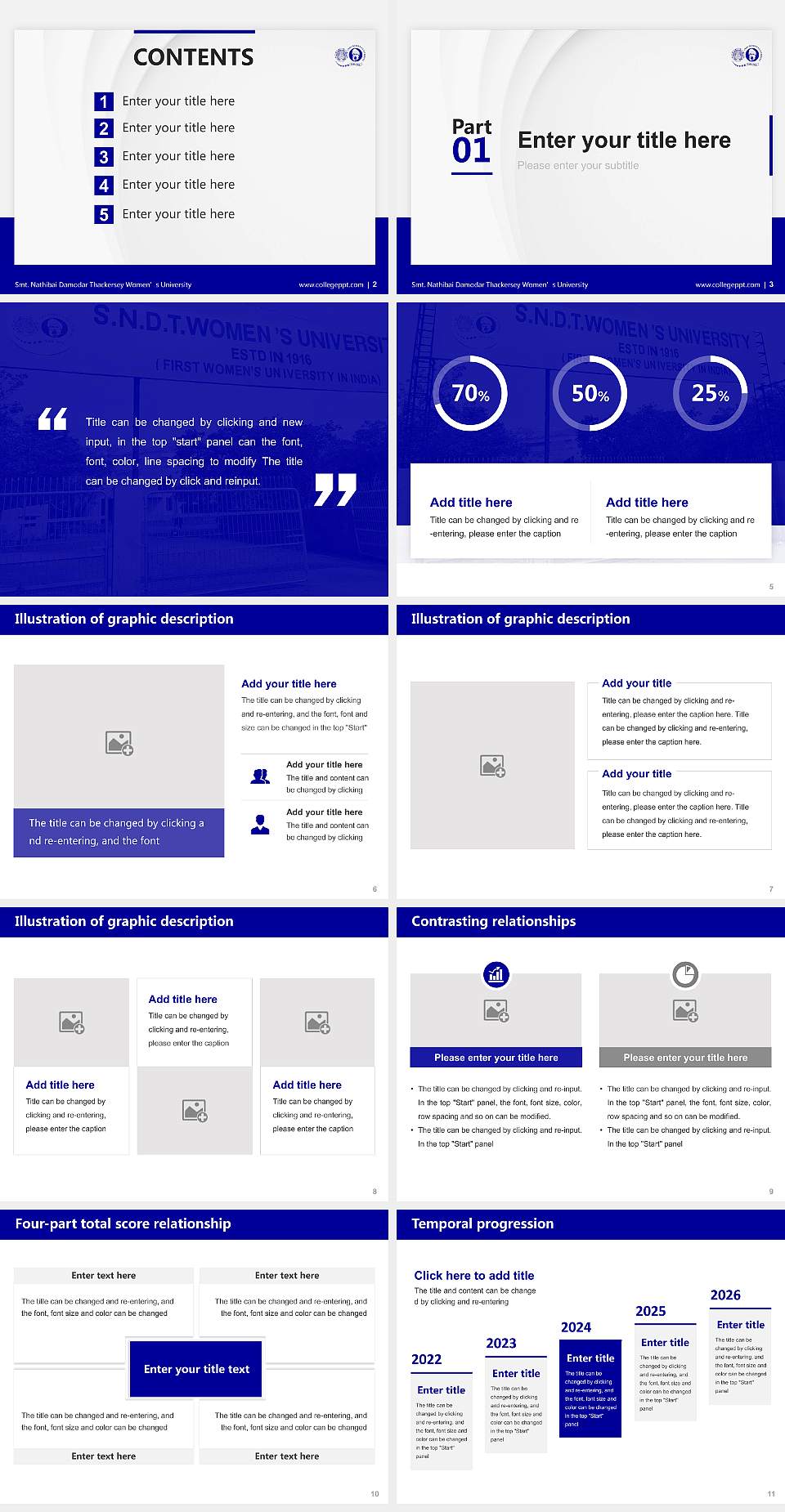 Smt. Nathibai Damodar Thackersey Women’s University Thesis Proposal/Graduation Defense PPT Template4:3 ratio PPT effect preview image2