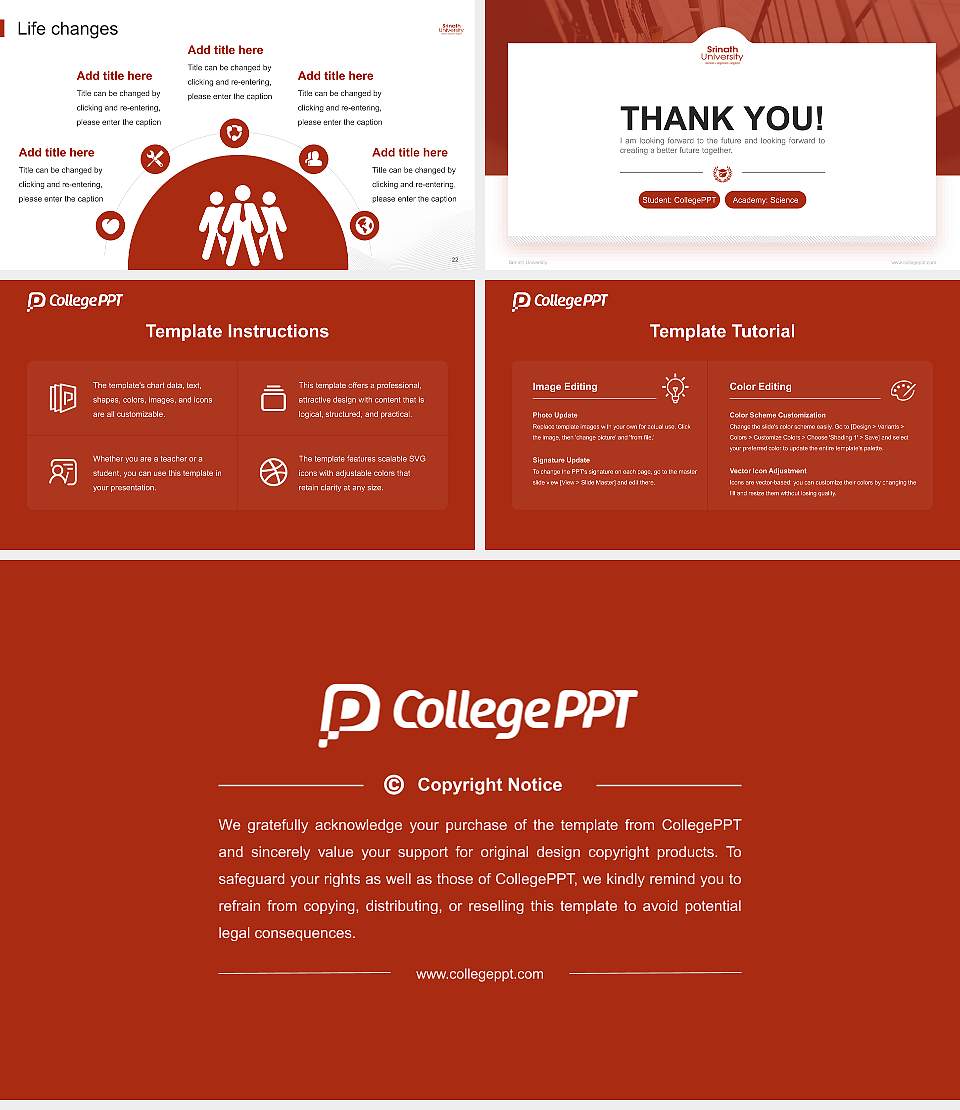 Srinath University National Scholarship Defense PPT Template16:9 ratio PPT effect preview image4