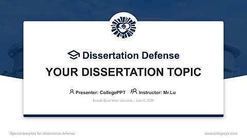 Suresh Gyan Vihar University Graduation Thesis Defense PPT Template