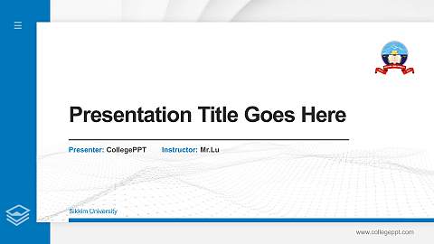 Sikkim University Thesis Proposal/Graduation Defense PPT Template