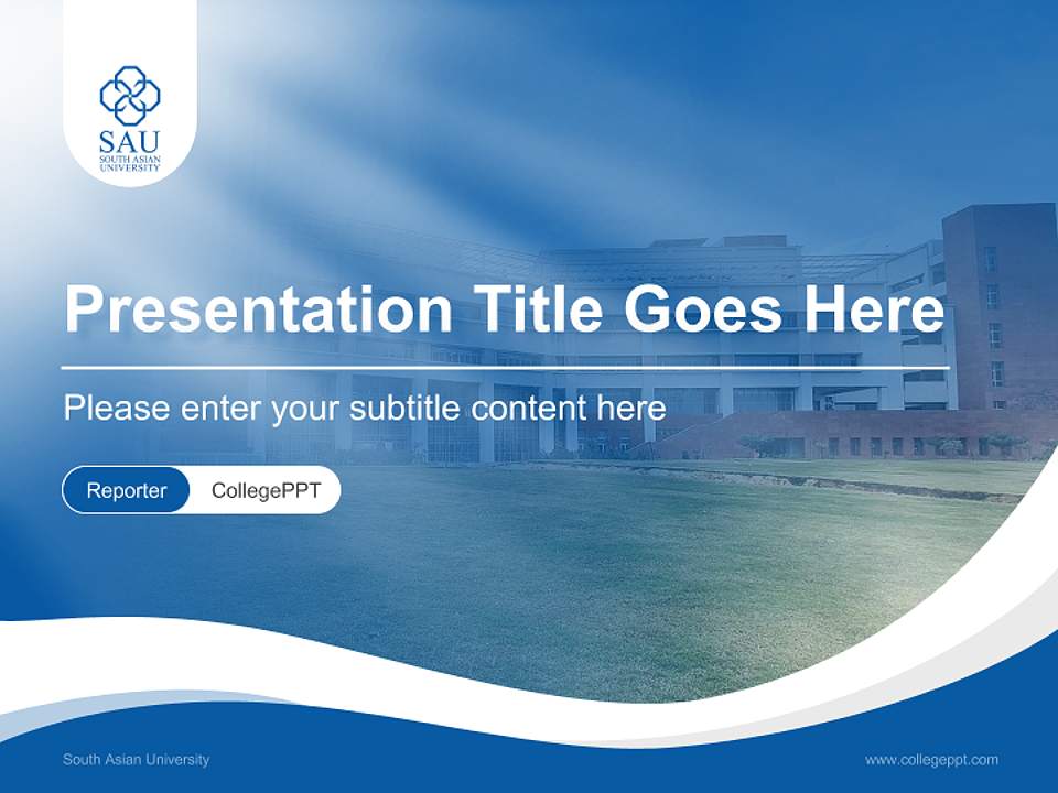 South Asian University Lecture Sharing and Networking Event PPT Template4:3 ratio PPT effect preview image4