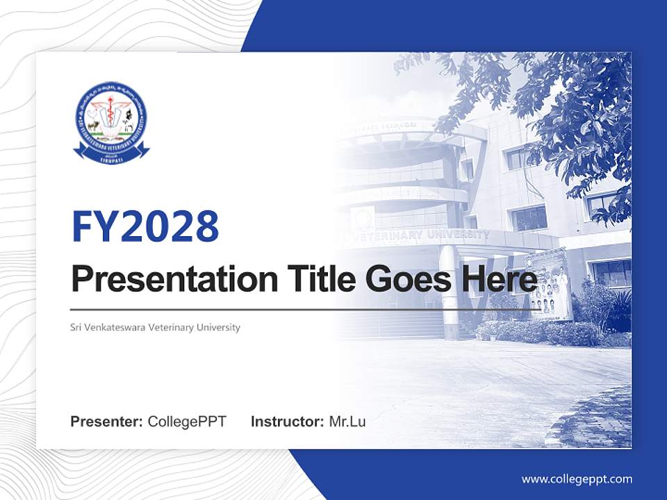 Sri Venkateswara Veterinary University Academic Presentation/Research Findings Report PPT Template4:3 ratio PPT effect preview image5