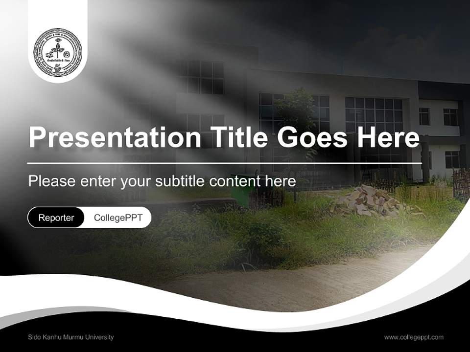 Sido Kanhu Murmu University Lecture Sharing and Networking Event PPT Template4:3 ratio PPT effect preview image4