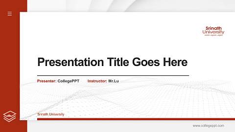 Srinath University Thesis Proposal/Graduation Defense PPT Template