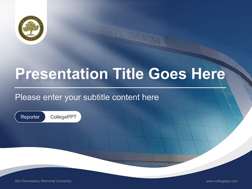Shri Ramasamy Memorial University Lecture Sharing and Networking Event PPT Template4:3 ratio PPT effect preview image4