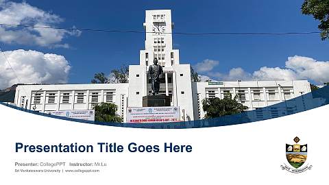 Sri Venkateswara University Course/Courseware Creation PPT Template