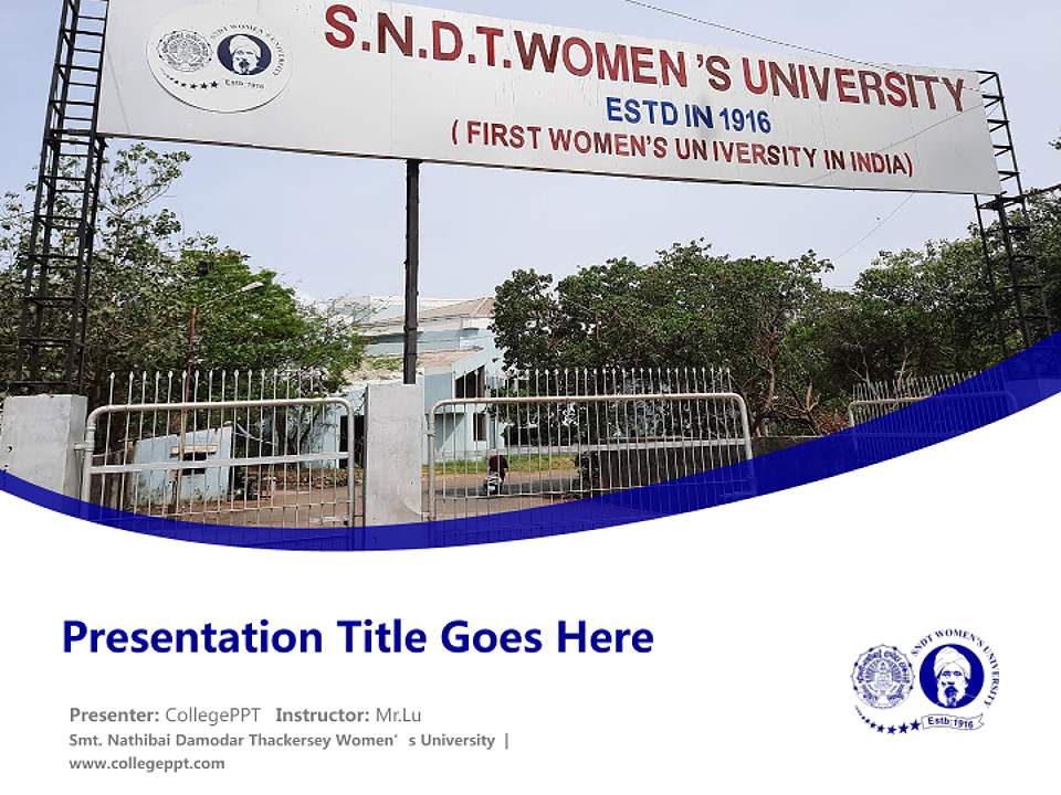 Smt. Nathibai Damodar Thackersey Women’s University Course/Courseware Creation PPT Template4:3 ratio PPT effect preview image5