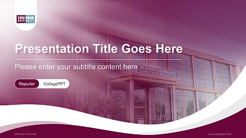 Shridhar University Lecture Sharing and Networking Event PPT Template
