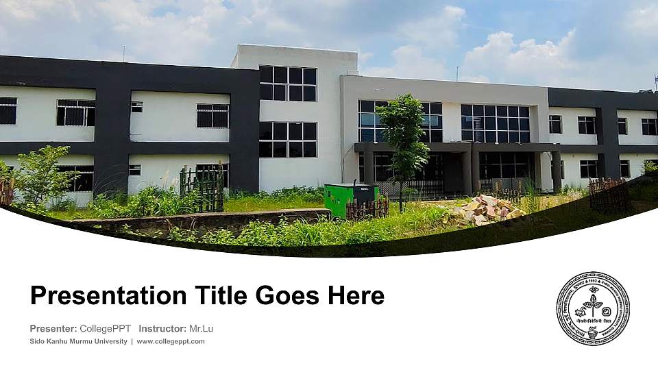 Sido Kanhu Murmu University Course/Courseware Creation PPT Template16:9 ratio PPT effect preview image