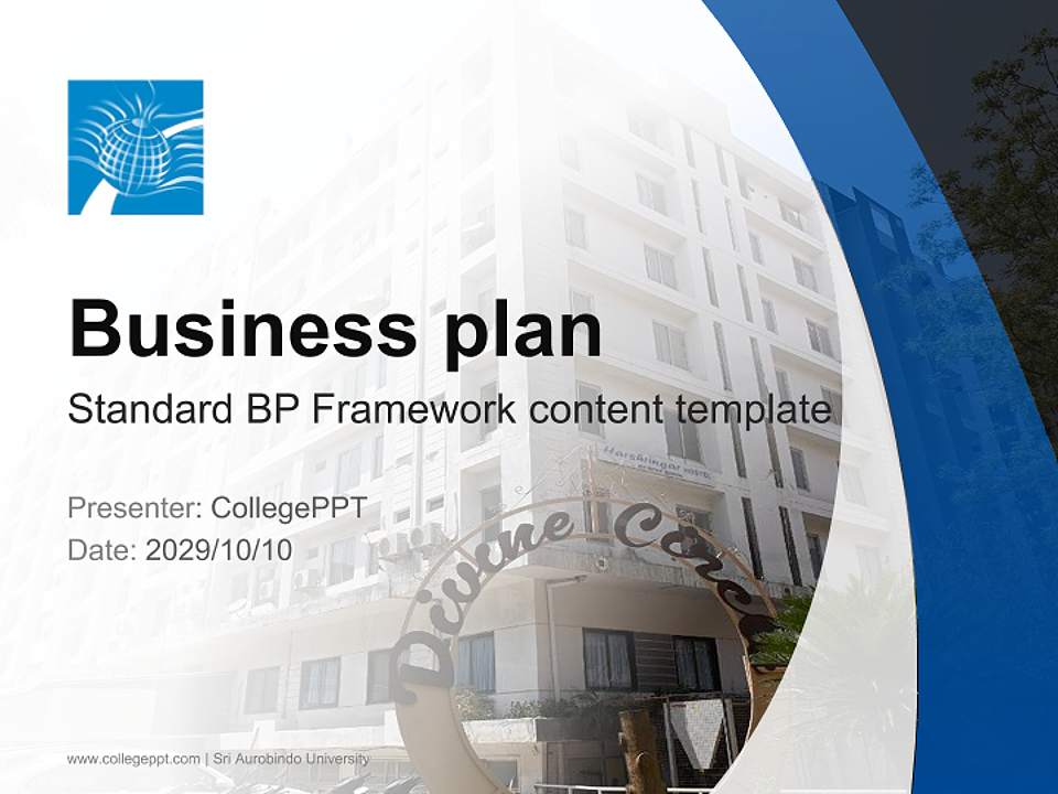 Sri Aurobindo University Competition/Entrepreneurship Contest PPT Template4:3 ratio PPT effect preview image9