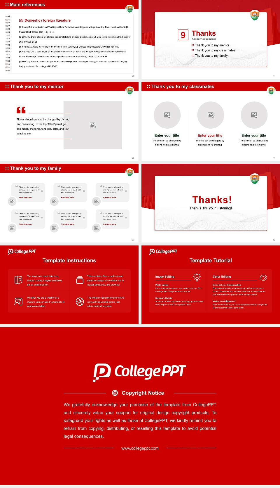 Sunrise University Graduation Thesis Defense PPT Template16:9 ratio PPT effect preview image7