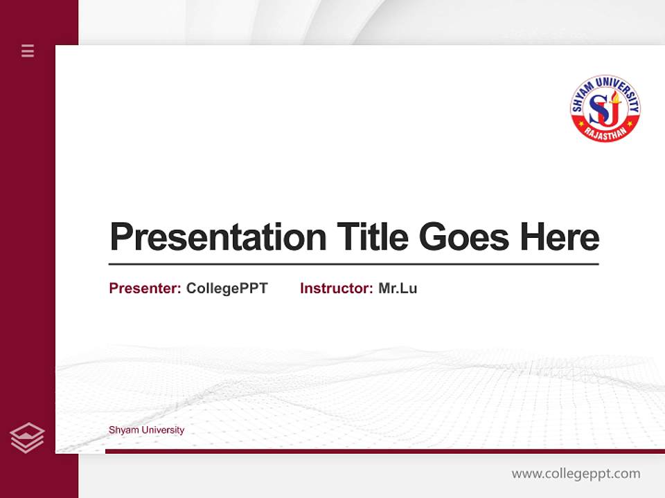 Shyam University Thesis Proposal/Graduation Defense PPT Template4:3 ratio PPT effect preview image5
