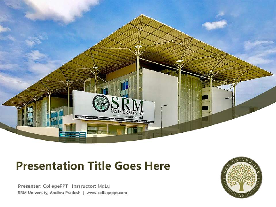 SRM University, Andhra Pradesh Course/Courseware Creation PPT Template4:3 ratio PPT effect preview image5