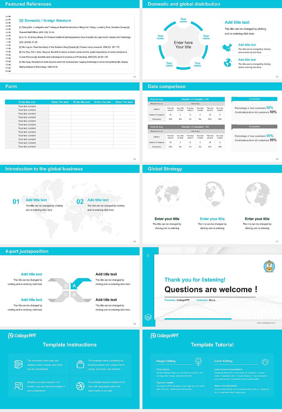 Sri Balaji Vidyapeeth Thesis Proposal/Graduation Defense PPT Template16:9 ratio PPT effect preview image4