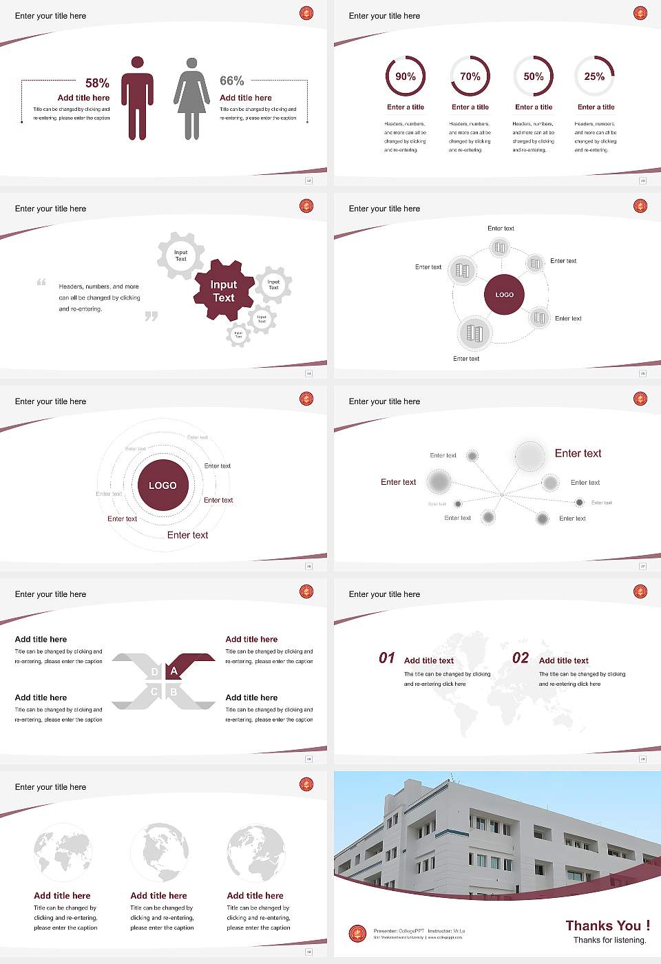 Shri Venkateshwara University Course/Courseware Creation PPT Template16:9 ratio PPT effect preview image4