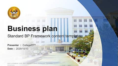 Shri Jagdish Prasad Jhabarmal Tibrewala University Competition/Entrepreneurship Contest PPT Template