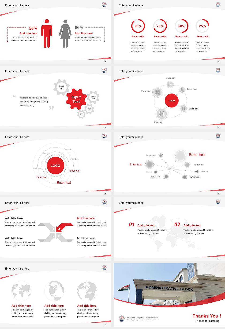 Sumandeep Vidyapeeth Course/Courseware Creation PPT Template16:9 ratio PPT effect preview image4