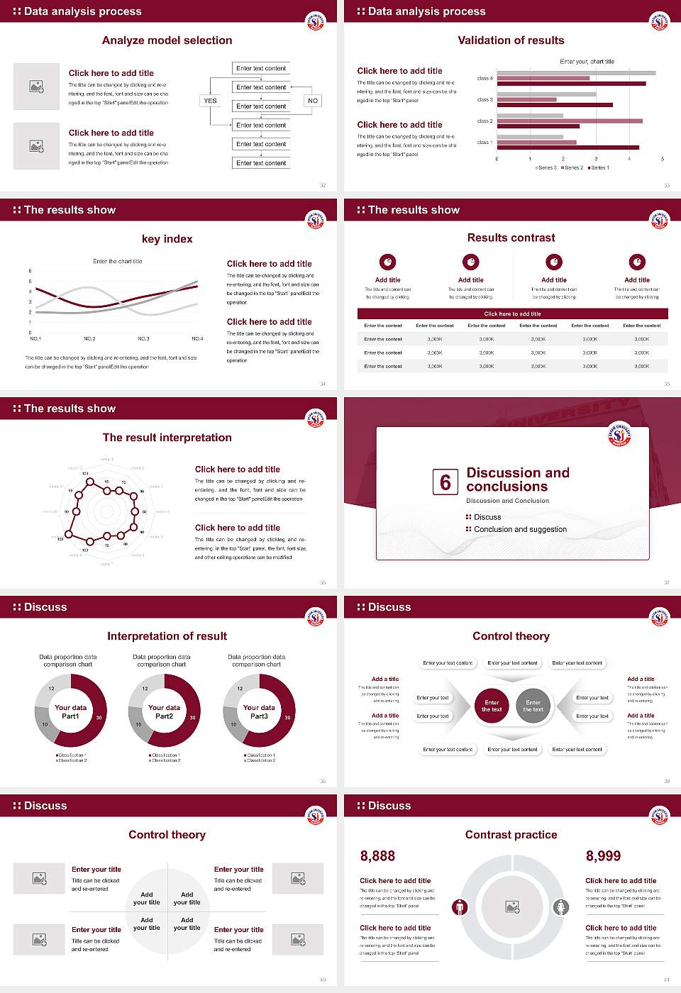 Shyam University Graduation Thesis Defense PPT Template16:9 ratio PPT effect preview image5